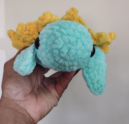 Pre Order Crochet Medium Sunflower Turtle