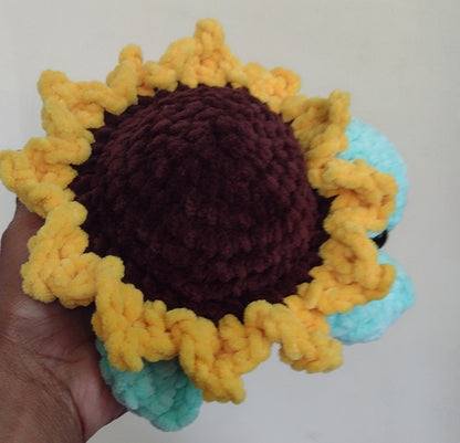 Pre Order Crochet Medium Sunflower Turtle